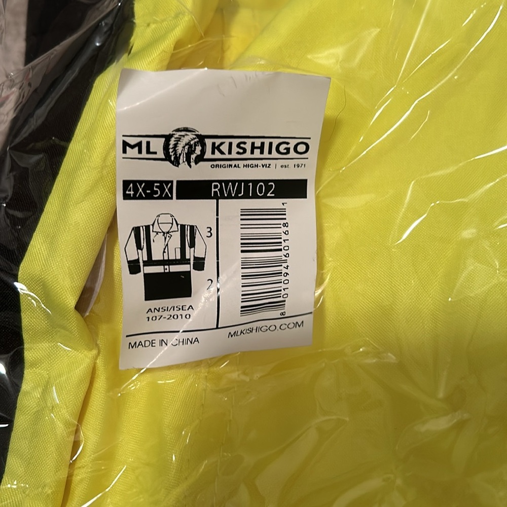 Hi-Vis rain jacket - Picture 2 of 3